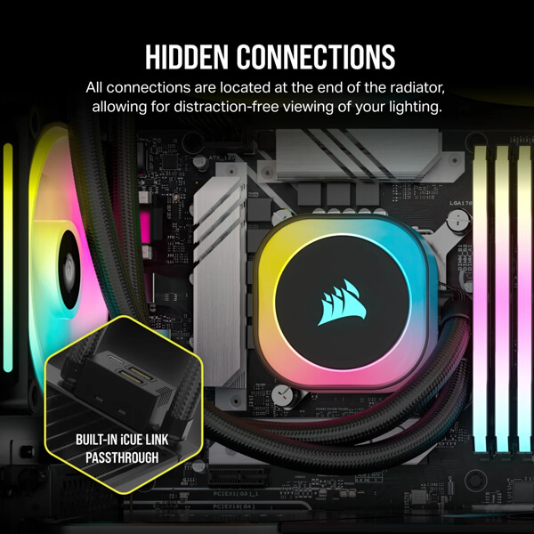 Corsair iCUE Link H170i RGB Black 420mm CPU Liquid Cooler